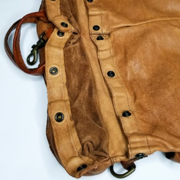 Genuine Vintage Campomaggi Large Leather Briefcase Portfolio Messenger Bag - Picture 4 of 8